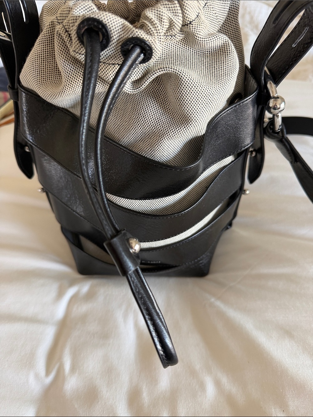 Rebecca Minkoff Black Strapped Bucket Bag/cross body - Picture 5 of 9